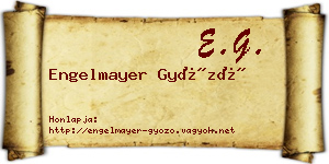 Engelmayer Győző névjegykártya
