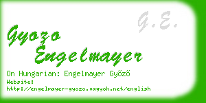 gyozo engelmayer business card